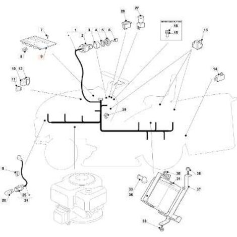 CARTE ÉLECTRONIQUE 6 LED ORIGINALE EMAK G125722442E0