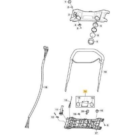 CARTE ÉLECTRONIQUE DE PHARE LED ORIGINAL STIGA - 118820608/0