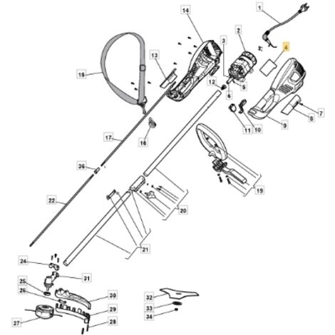 Carte électronique pour ABR1.0EJ ORIGINAL STIGA modèles 118802128/0