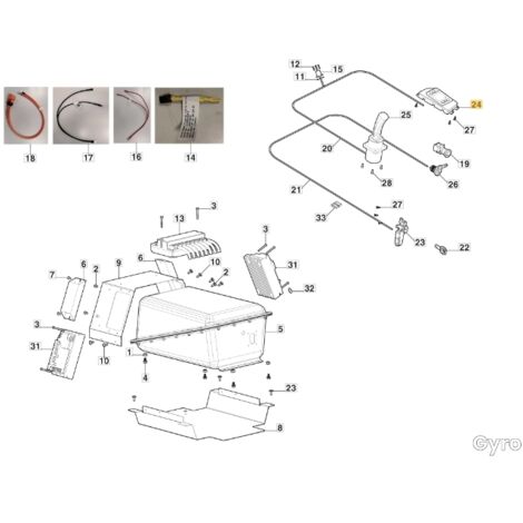 Carte électronique pour tracteur de pelouse ORIGINAL STIGA 387722402/1