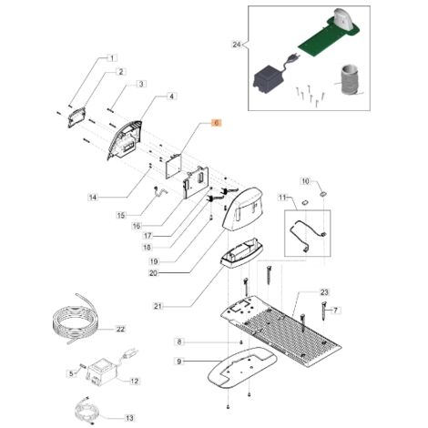 Carte électronique robot modèles ORION700 ORIGINAL EMAK AK470921
