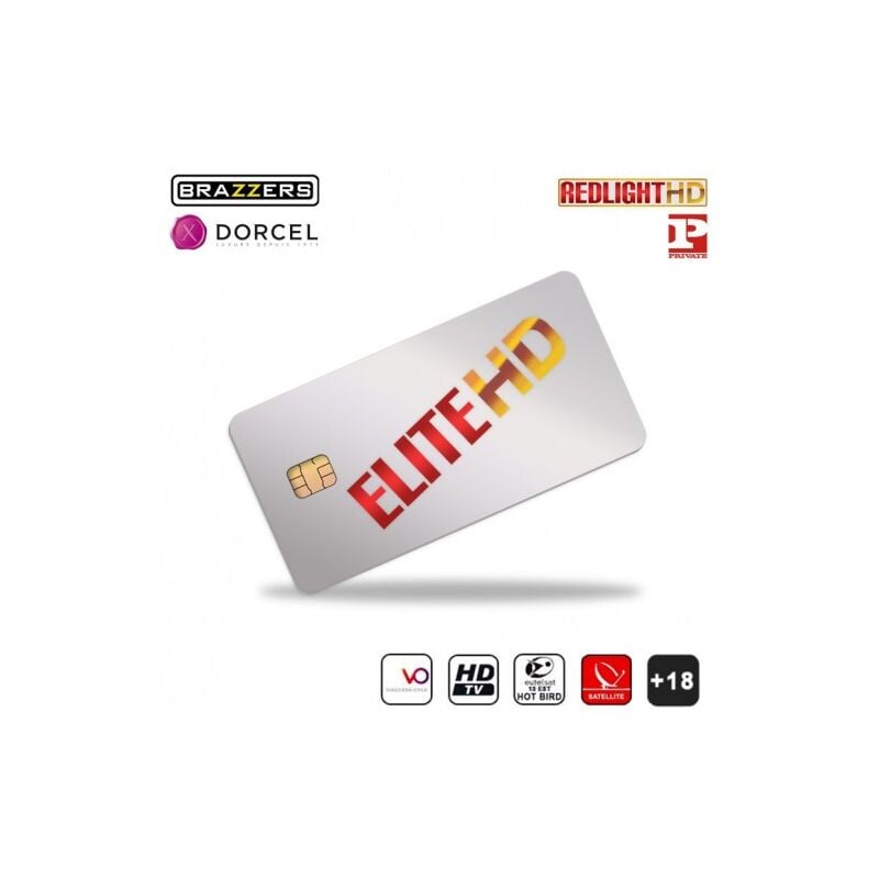 ME - Carte Elite hd 4 chaînes tv Adulte Abonne nt International 6 mois Hot Bird Dorcel Brazzer Redlight Private