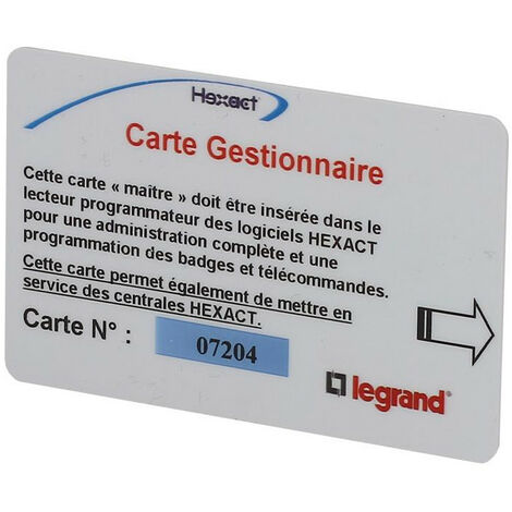 Carte gestionnaire (BT348253)