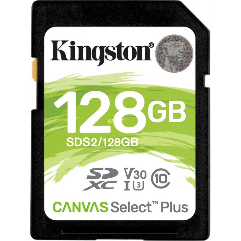 128GB sdxc Canvas Select Plus 100R C10 uhs-i U3 V30 - Extended Capacity sd (sdxc) (SDS2/128GB) - Kingston