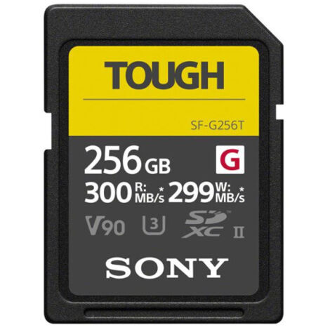 Carte mémoire SD Sony 256GB SF G Séries Tough Noir