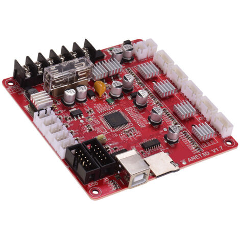 Carte mère Anet A1284-Base V1.7 pour imprimante 3D de bureau Anet A8 Plus (kit RepRap i3 à monter soi-même), 24 V