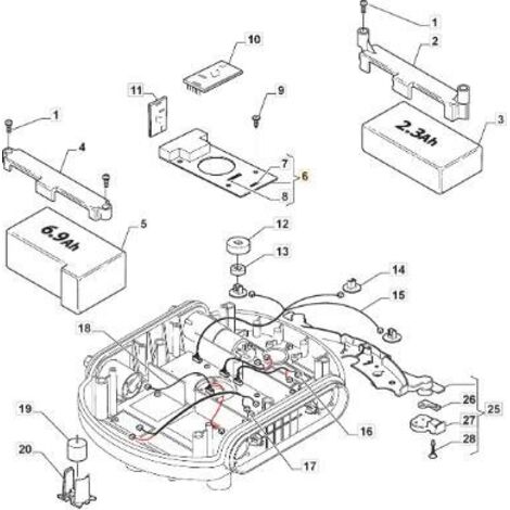 CARTE MÈRE AUTOCLIP 145 ORIGINAL STIGA - 1126-1051-01