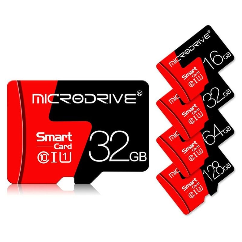 Carte micro 16/32/64/128Go- Convient aux caméras de surveillance, aux enregistreurs de conduite, aux téléphones portables et aux tablettes