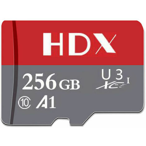 Carte Micro SD 256 Go, carte flash microSDXC UHS-I, jusqu'à 100 Mo/s, A1, U3, Class10, V30, carte TF haute vitesse