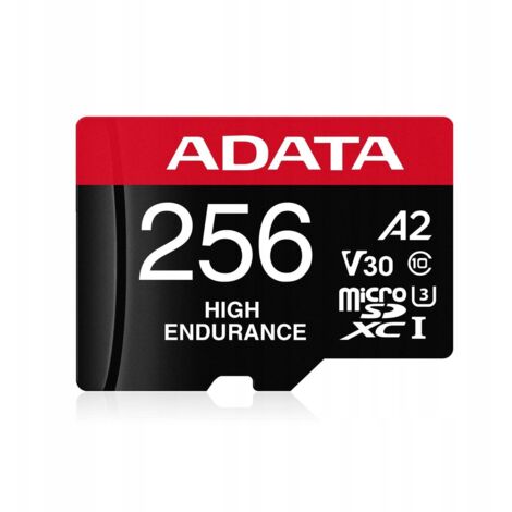 Carte MicroSDXC ADATA 256 Go Classe UHS-I, AUSDX256GUI3V30SHA2-RA1