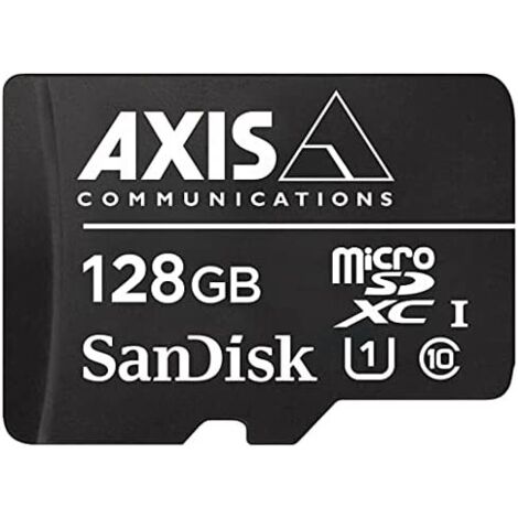 Carte microSDXC Axis 128 Go vitesse écriture 80 Mo s