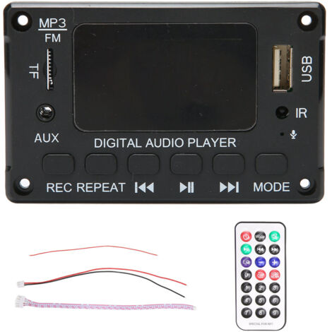 Carte Module Bluetooth MP3 2x40W avec Lecteur USB, Radio FM et Support Carte Mémoire