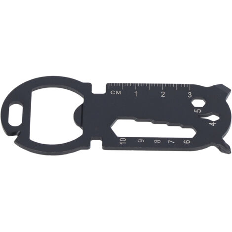 Carte Multifonction Acier Inox Ouverture Bouteille Tournevis Clé Règle Outils Camping Randonnée
