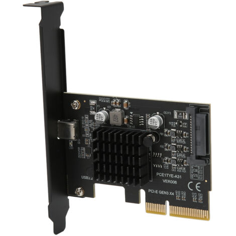Carte PCIe USB 3.2 Gen 2x2 20 Gbps avec contrôleur ASM3242 pour Windows 10 et 11