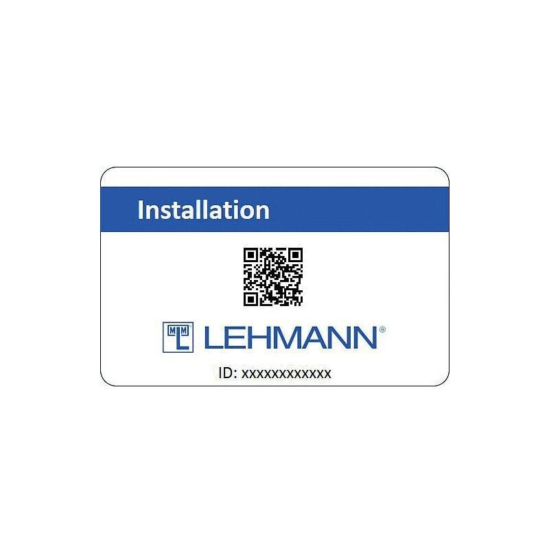 Lehmann - Carte pour serrure électronique Captura - carte de programmation