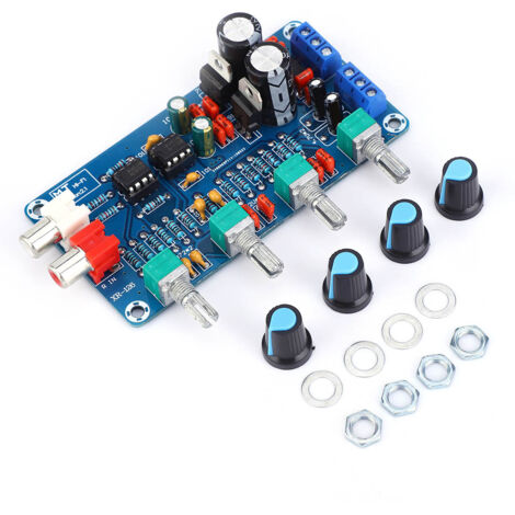 Carte Préamplificateur Audio NE5532 Contrôle Graves Médiums Aigus Dual Alimentation 12V-18V