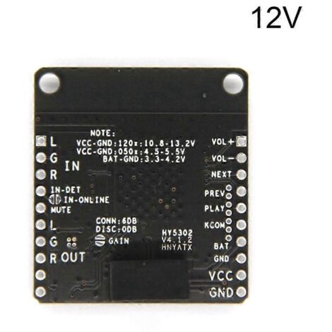 Carte réceptrice audio QCC3031 APTXHD pour carte d'amplificateur audio - Alimentation DC5V 12V-DC 12V