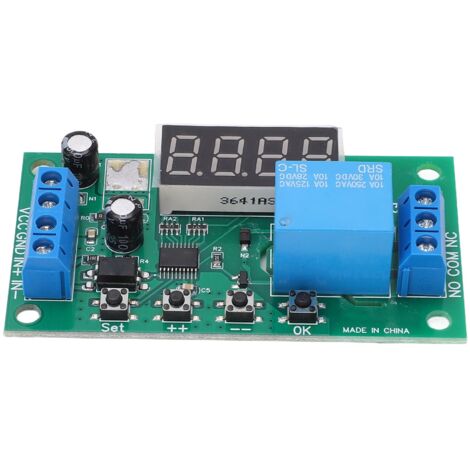 Carte relais compteur d'impulsions multifonctionnelle, précision 0.1S à 9999999.9s 0.01s, Module 1 canal 12V