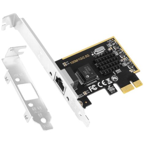 Carte réseau Gigabit Ethernet PCIe Intel RTL8125 2.5G, adaptateur LAN RJ45 haute vitesse