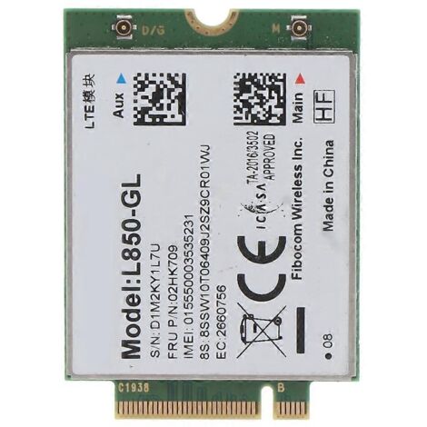 Carte réseau sans fil Fibocom L850-GL WWAN 4G LTE pour Lenovo