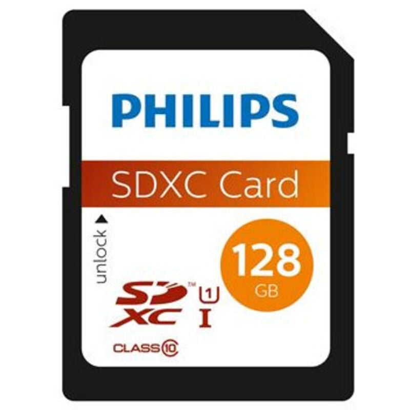 Carte mémoire Philips SDXC UHS I U1 128 Go Noir