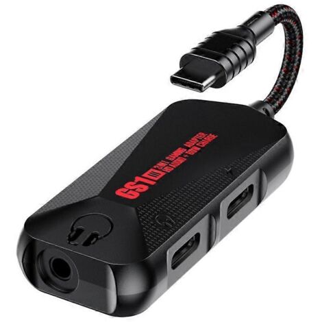 Carte son GS1 Chicken Game Phone 3 en 1 avec adaptateur secteur USB-C vers prise jack 3,5 mm à charge rapide