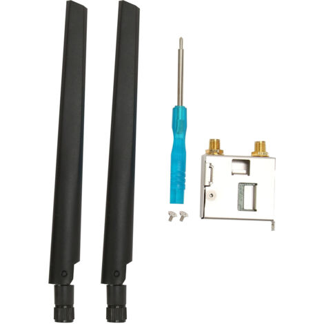Carte WiFi 6 AX210NGW pour PC avec Antennes Double Bande 2.4GHz/5GHz/6GHz, Port M.2 NGFF