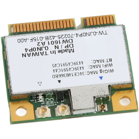 Carte WiFi Mini PCIe Dual Band 2.4Ghz/5Ghz DW1601 QCA9005 pour Ordinateur