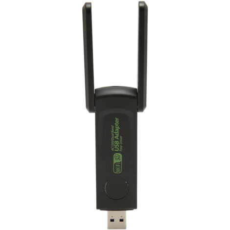 Carte WiFi USB 3.0 1300Mbps Double Antenne Bande Double 2.4G/5G pour Ordinateur