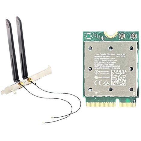 Carte WiFi7 QCNCM865 sans fil, adaptateur réseau sans fil tri-bande (voir illustration)