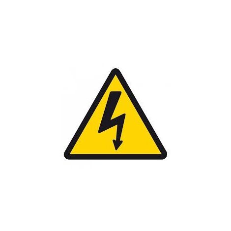 CARTEL ALUMINIO 20 20 RIESGO ELECTRICO