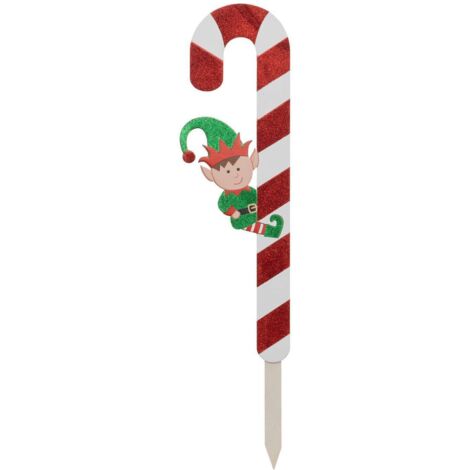 Cartel de azúcar de cebada con duende 70cm - Feeric lights & christmas