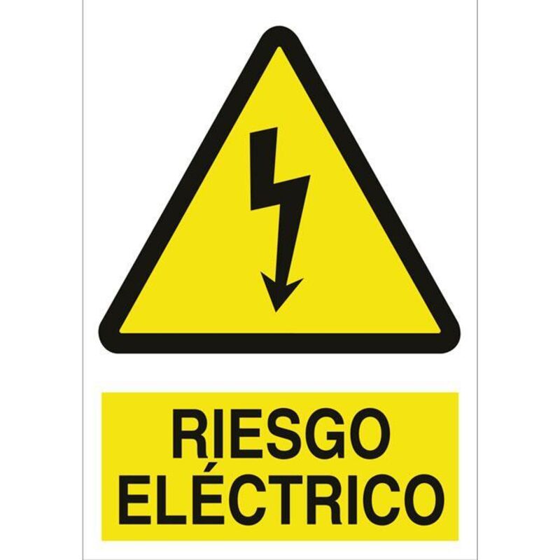 

PLIMPO señal poliestireno 148x105 mm riesgo eléctrico