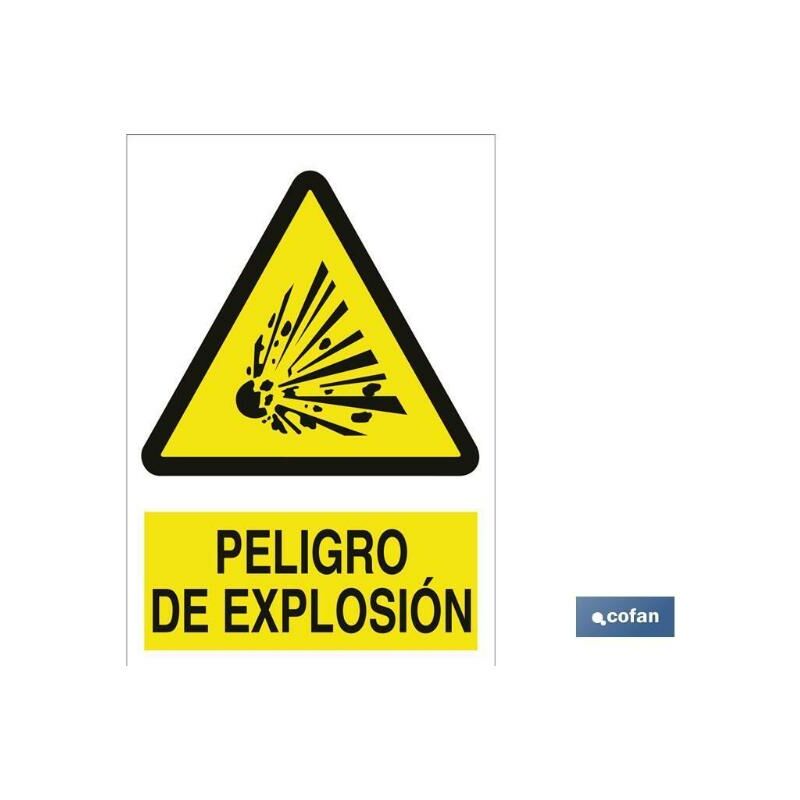 

PLIMPO señal adhesivo 148x105 mm. peligro de explosión