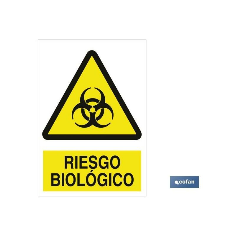 

PLIMPO señal adhesiva 148x105 mm riesgo biológico