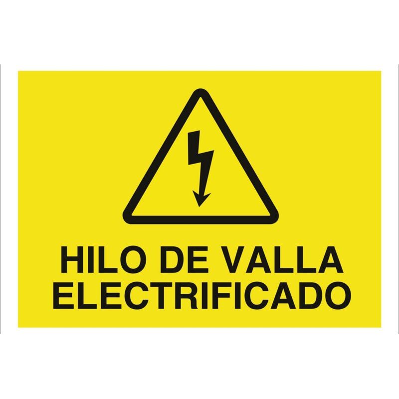 

PLIMPO señal poliestireno 297x210 hilo de valla electrificado