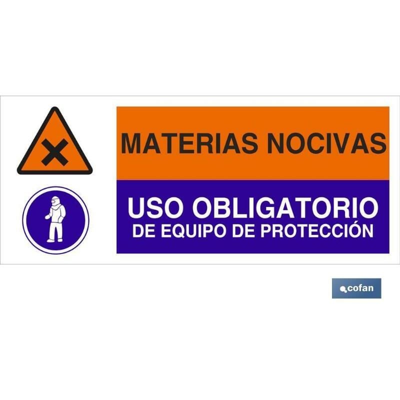 

PLIMPO señal poliestireno 1,5mm 717x297 combinada peligro/obligación