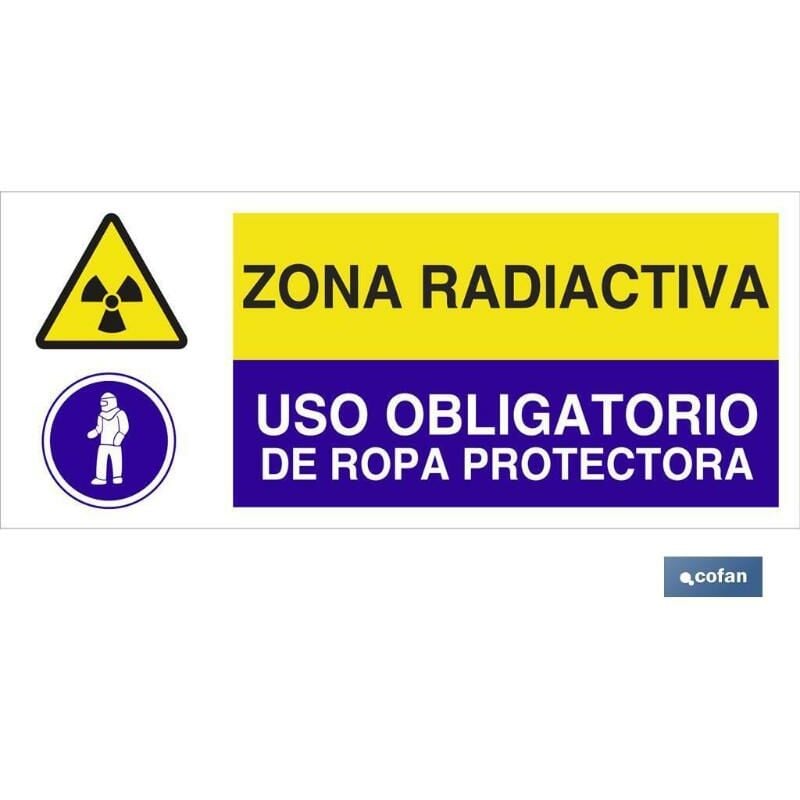 

PLIMPO señal poliestireno 1,5mm 507x210 combinada peligro/obligación