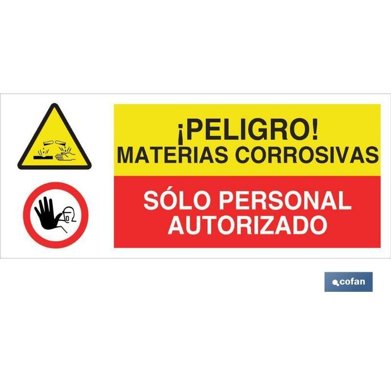

PLIMPO señal poliestireno 1,5mm 717x297 combinada peligro/prohibición