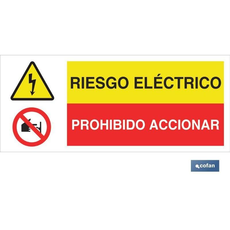 

PLIMPO señal poliestireno 1,5mm 717x297 combinada peligro/prohibición