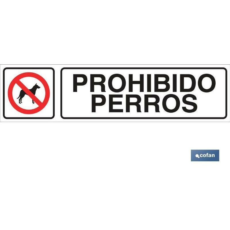 

PLIMPO señal glasspack adhesiva 250x62mm. prohibido perros
