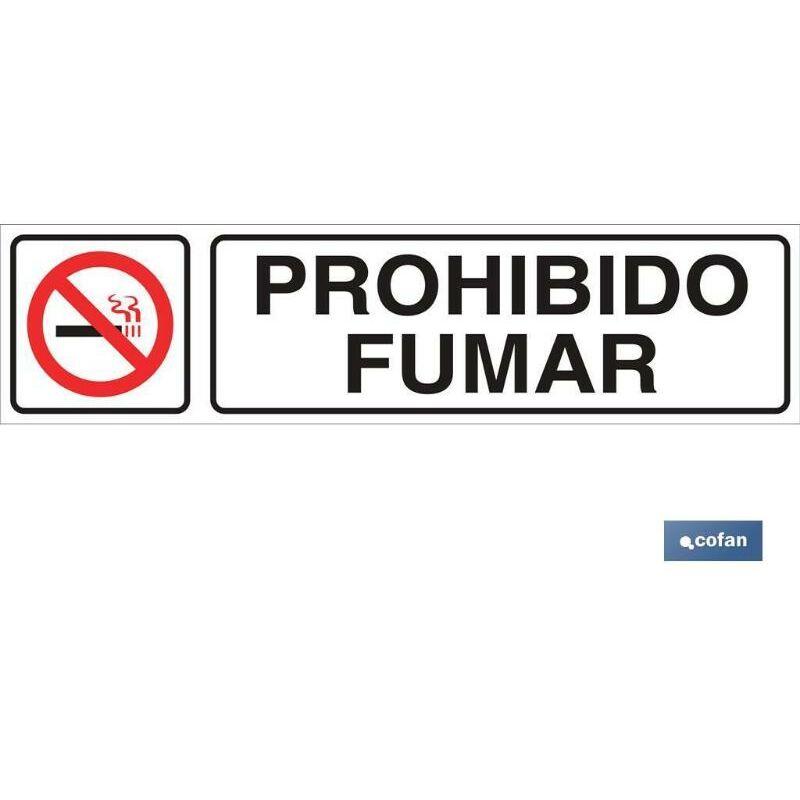 

PLIMPO señal glasspack adhesiva 175x45 prohibido fumar