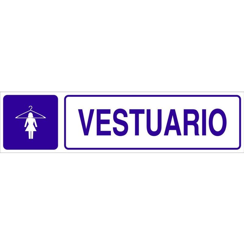 

PLIMPO señal glasspack adhesiva 250x62mm. vestuario