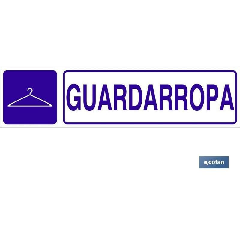 

PLIMPO señal glasspack adhesiva 175x45 guardarropa