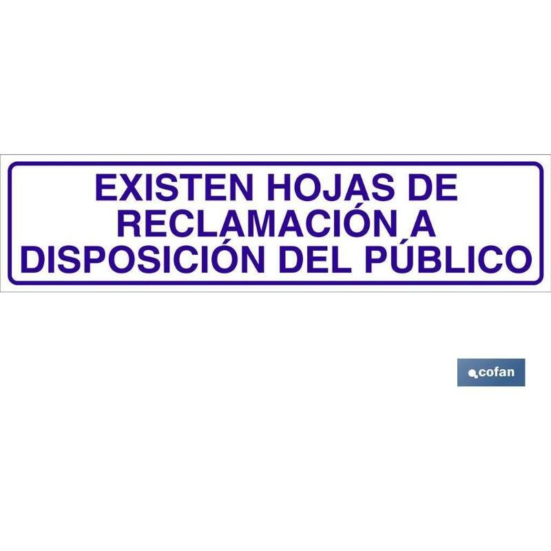 

PLIMPO señal glasspack adhesiva 250x62mm. existen hojas de reclamación a disposición del público