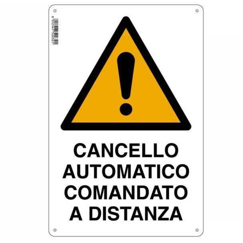 Cartel de puerta eléctrica C.D. 20X 30 aluminio