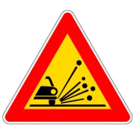 Cartel de señalización de fondo inestable