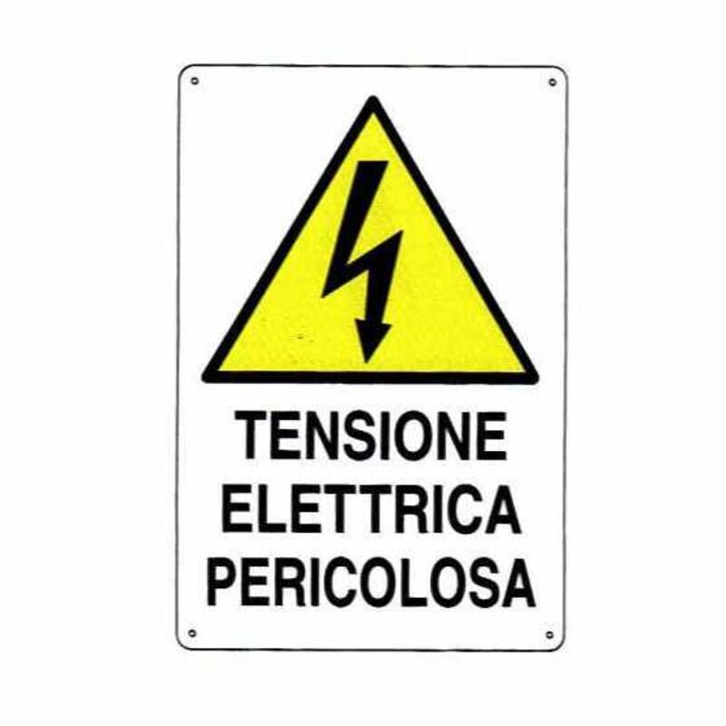Cartel de Tensión Eléctrica 20X 30 Aluminio