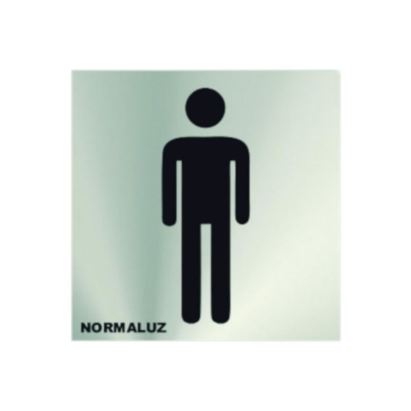 

Normaluz - Cartel Inox 12*12 Silueta Hombre