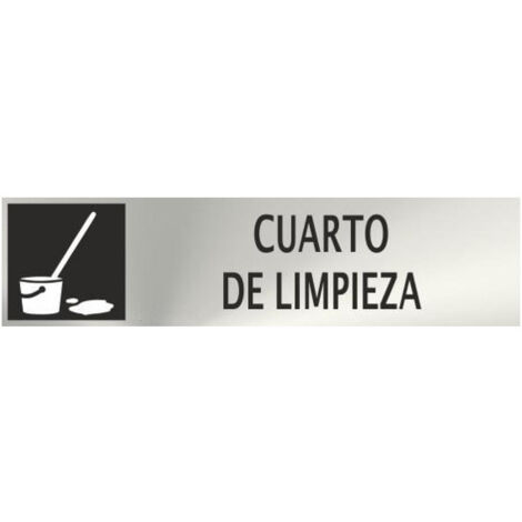 CARTEL INOX 20 5 CUARTO LIMPIEZA